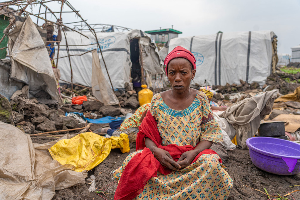 Like many displaced people at Bulengo, Francine feared for her family's safety.