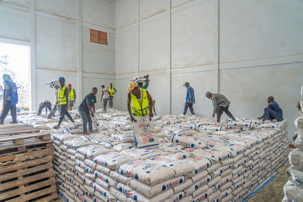 WFP continues to deliver food aid in Goma.  