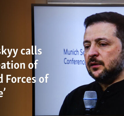 Zelenskyy calls for creation of ‘Armed Forces of Europe’